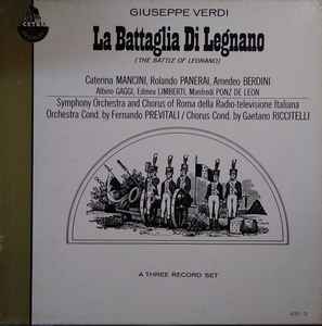 Giuseppe Verdi – La Battaglia Di Legnano (1968, Vinyl) - Discogs