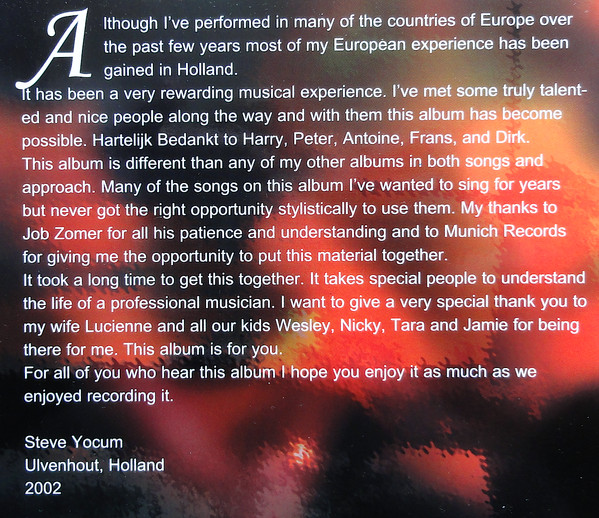 ladda ner album Steve Yocum, The Multifarious All Stars - European Treat
