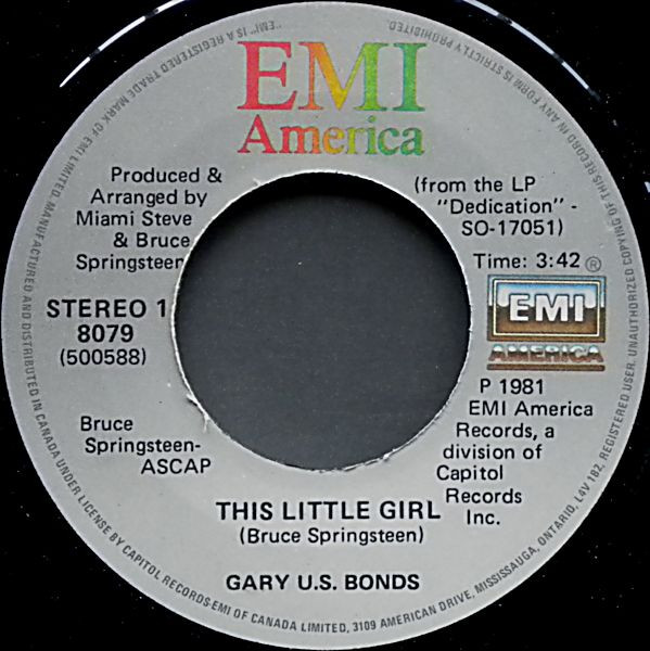 Gary U.S. Bonds – This Little Girl (1981, Vinyl) - Discogs