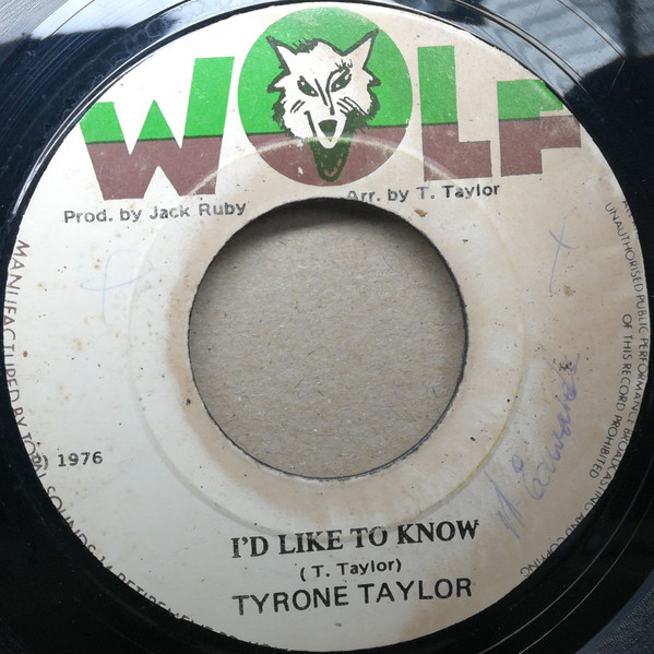 Tyrone Taylor - I'd Like To Know 