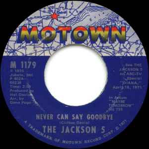 The Jackson 5 - Never Can Say Goodbye  album cover
