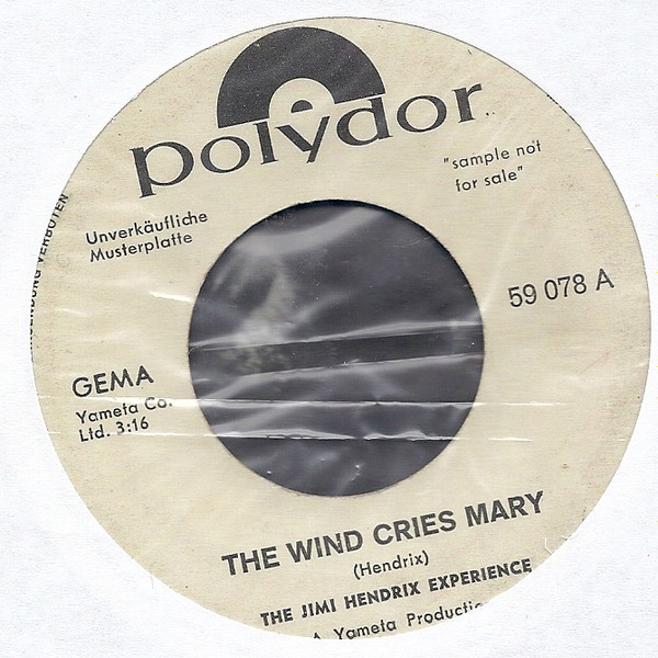 The Jimi Hendrix Experience - The Wind Cries Mary | Releases | Discogs