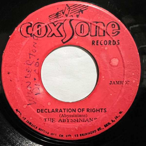 The Abyssinians – Declaration Of Rights (1971, Vinyl) - Discogs