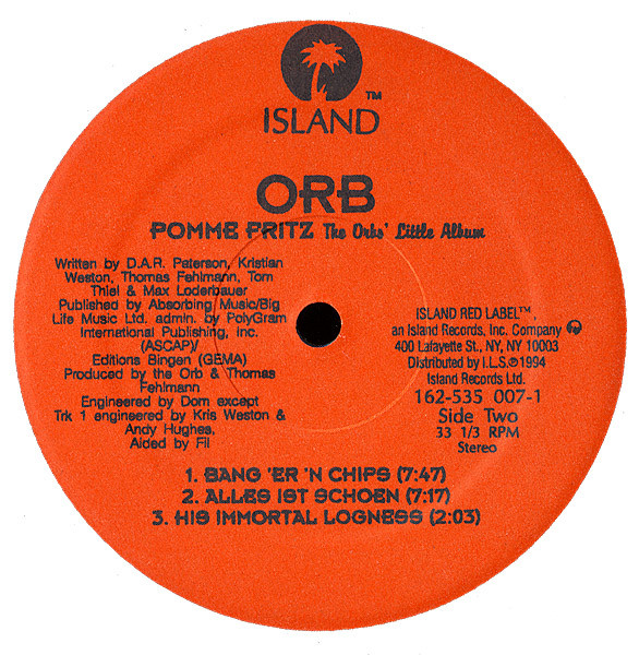 Orb – Pomme Fritz (1994, Vinyl) - Discogs