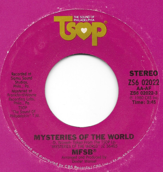 LP] ´80米Orig / MFSB / Mysteries Of The World / TSOP / JZ 36405