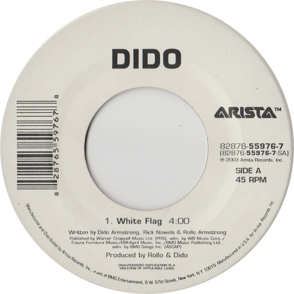 Dido – White Flag (2003, Vinyl) -