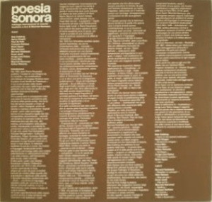 Poesia Sonora (1975, Vinyl) - Discogs