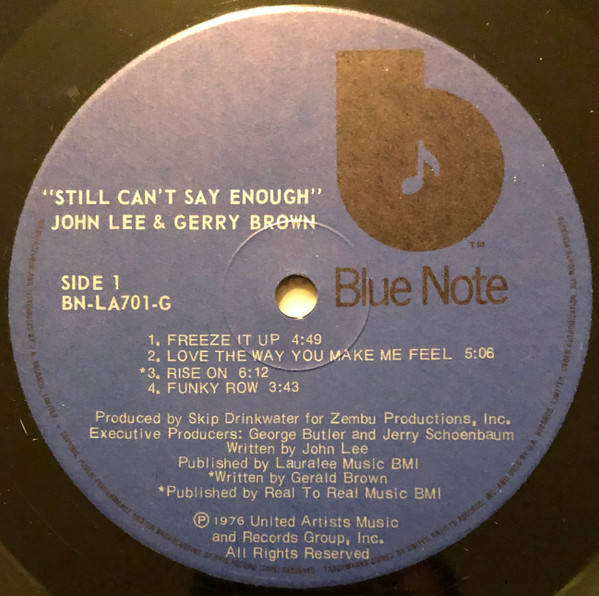 John Lee & Gerry Brown - Still Can't Say Enough, Releases