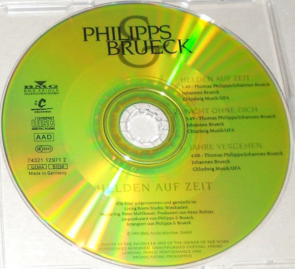descargar álbum Philipps & Brueck - Helden Auf Zeit
