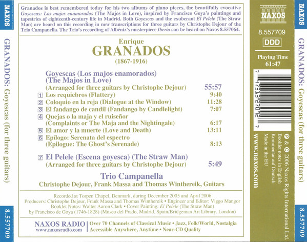 ladda ner album Granados Trio Campanella - Goyescas El Pelele For Three Guitars