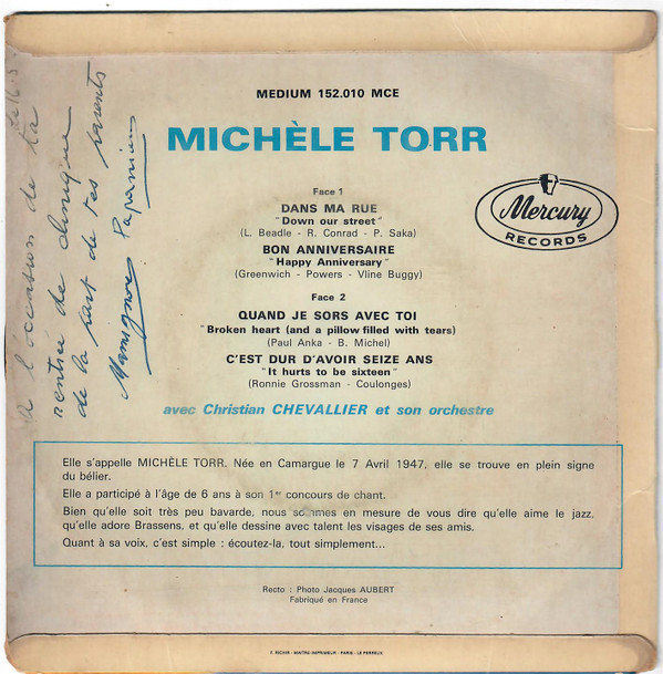 lataa albumi Michele Torr - Dans Ma Rue