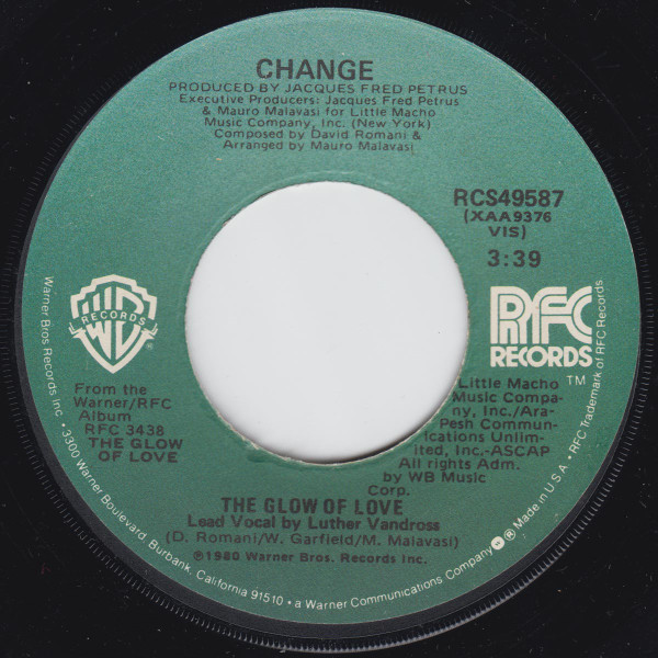 Change – The Glow Of Love (1980, Vinyl) - Discogs