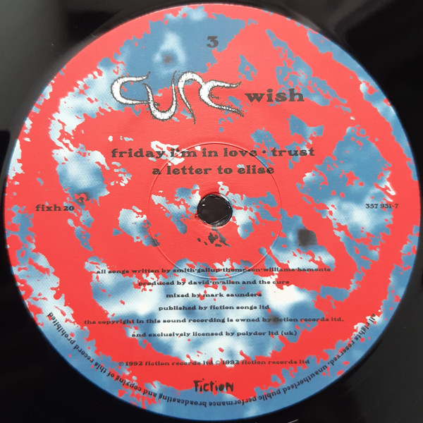 Cure - Wish | Fiction Records (fixh20) - 5
