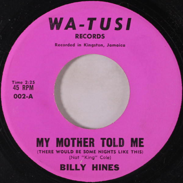 lataa albumi Billy Hines - My Mother Told Me Eleanor Jean