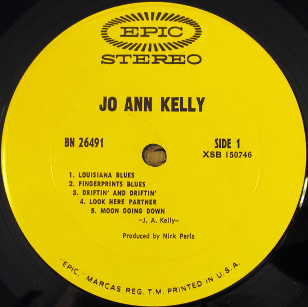 Jo-Ann Kelly – Jo-Ann Kelly (1969, Terre Haute Pressing, Vinyl