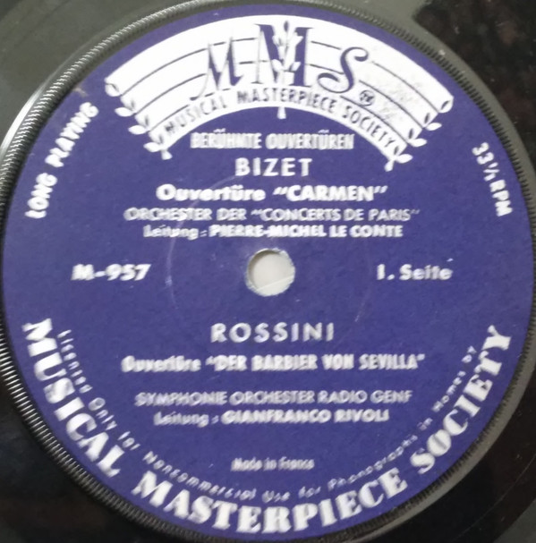 descargar álbum Bizet Verdi Mozart Rossini - Berühmte Ouvertüren