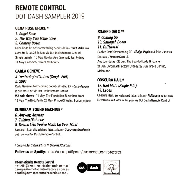 last ned album Various - Remote Control Dod Dash Sampler 2019