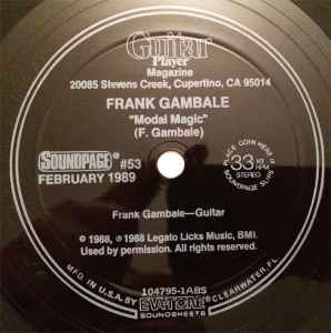 Modal Magic / Go Off - Frank Gambale / Cacophony
