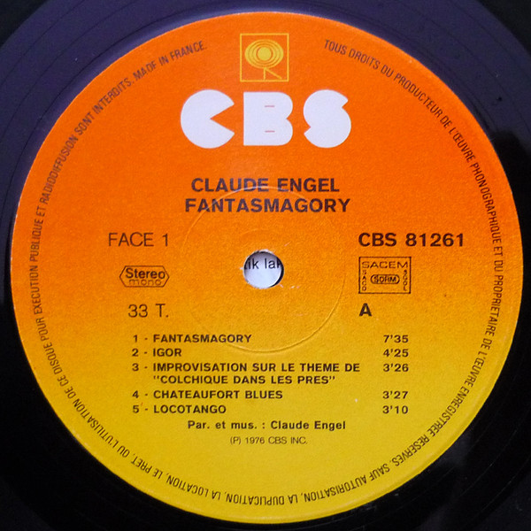 descargar álbum Claude Engel - Fantasmagory