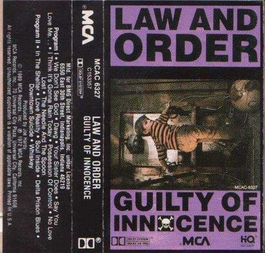 Law And Order – Guilty Of Innocence (1989, CD) - Discogs