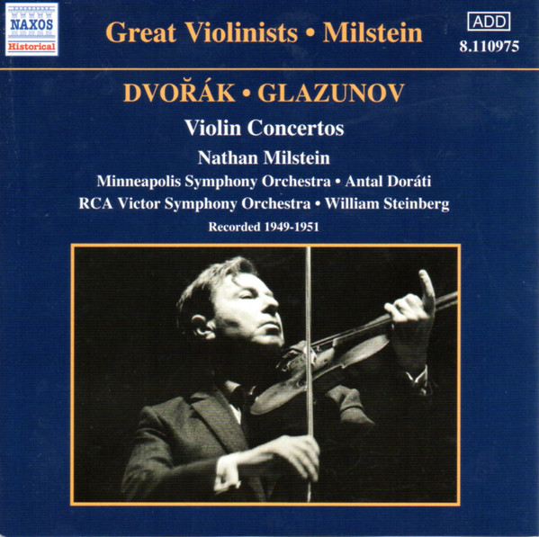 Dvořák • Glazunov - Nathan Milstein, Minneapolis Symphony