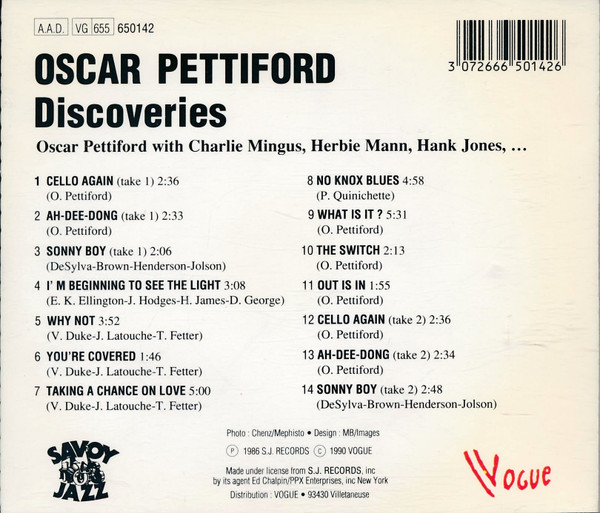 ladda ner album Oscar Pettiford - Discoveries
