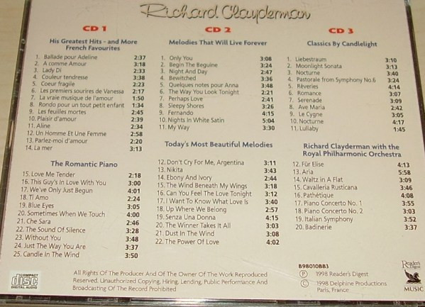 télécharger l'album Richard Clayderman - Meesters Van De Sfeermuziek