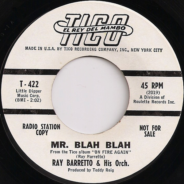 lataa albumi Ray Barretto & His Orch - El Bantu Mr Blah Blah