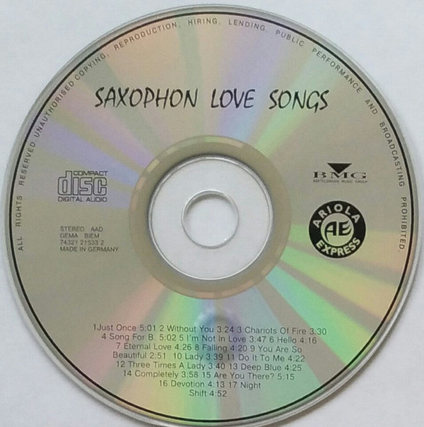 ladda ner album Frank Kirchner - Saxophon Love Songs