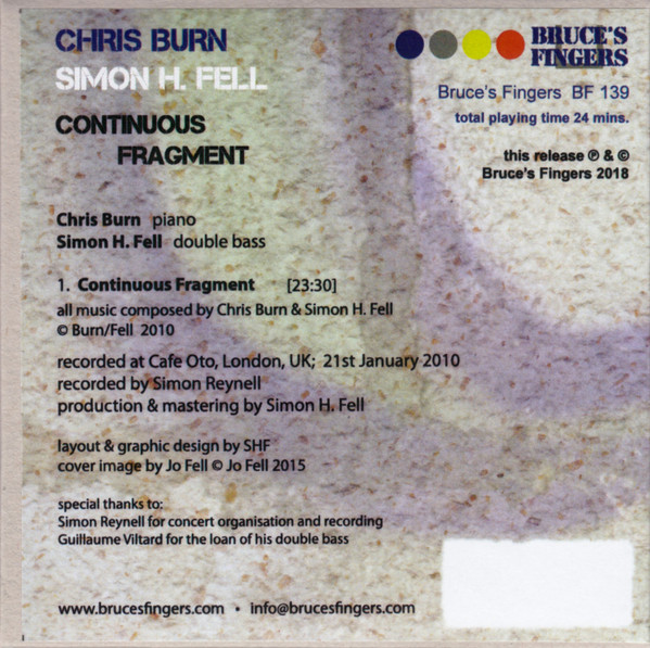 last ned album Chris Burn, Simon H Fell - Continuous Fragment