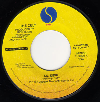 The Cult – Lil' Devil (1987, Vinyl) - Discogs