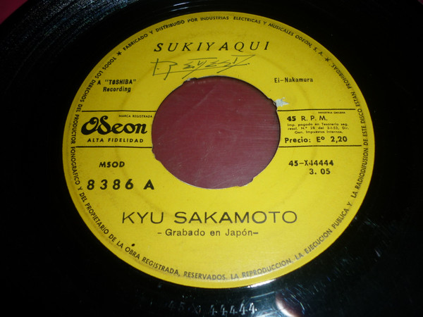 Kyu Sakamoto – Sukiyaki / Anoko No Namaewa Nantenkana (1963