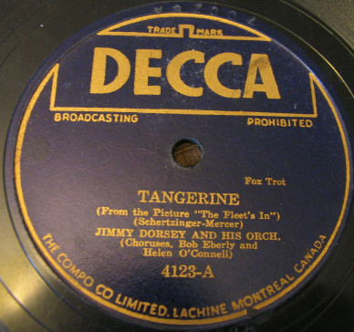last ned album Jimmy Dorsey And His Orchestra - Tangerine Evrything I Love