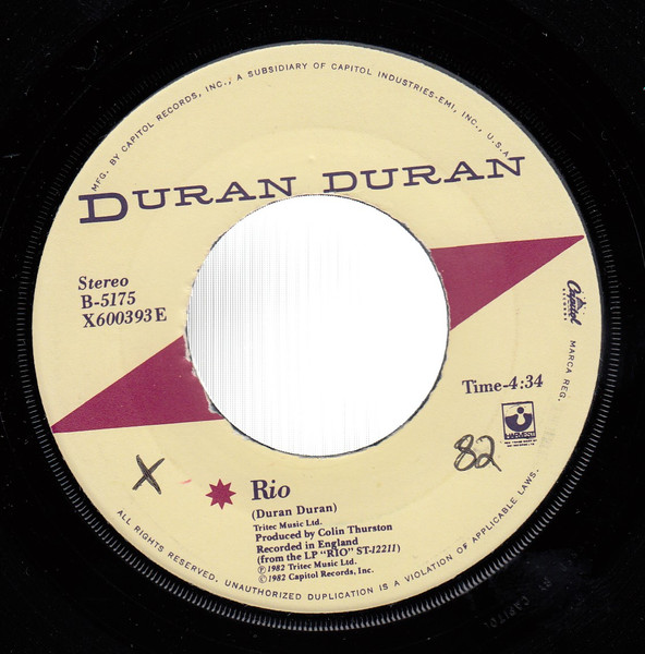 Duran Duran - Rio | Releases | Discogs