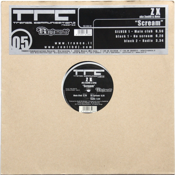 ZX aka Zenith & Avex – Scream (2002, Vinyl) - Discogs