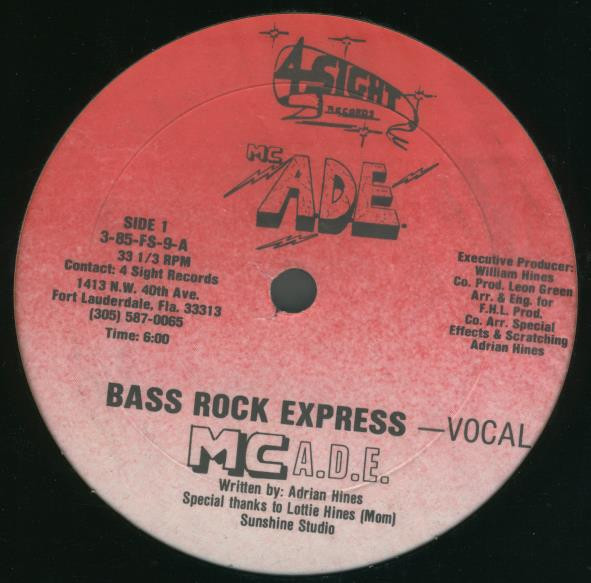 MC ADE – Bass Rock Express (1985