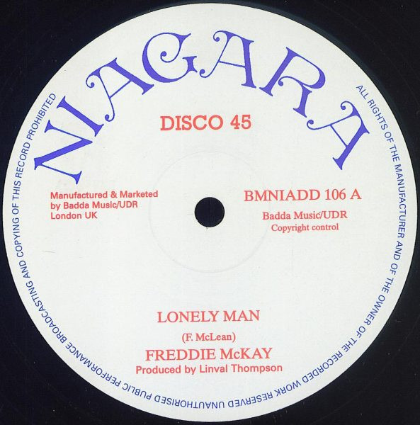 Freddie McKay – Lonely Man (1980, Vinyl) - Discogs