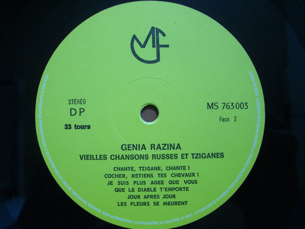 descargar álbum Download Genia Razina - Vieilles Chansons Russes et Tziganes album