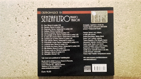 télécharger l'album Fabrizio Sdino Tarroni - Senzafiltro