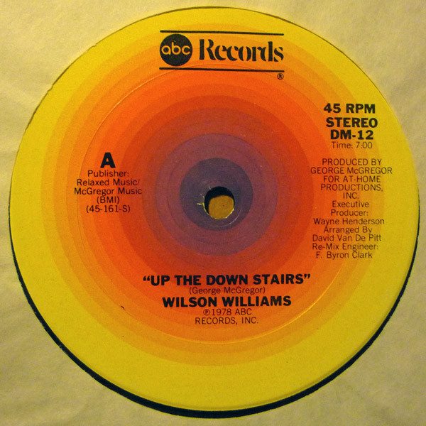 Wilson Williams – Up The Down Stairs (1978, Vinyl) - Discogs