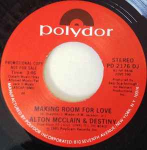 Alton McClain & Destiny - Making Room For Love album cover