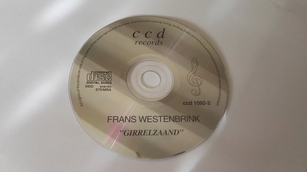 descargar álbum Frans Westenbrink - Girrelzaand