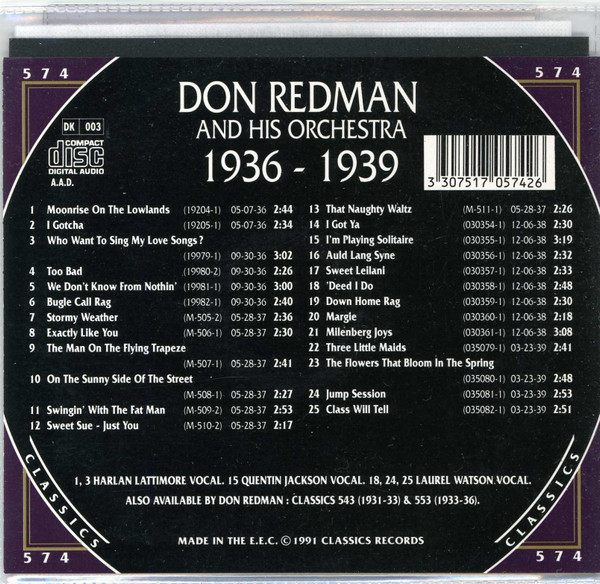 lataa albumi Don Redman And His Orchestra - 1936 1939