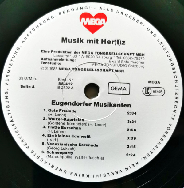Album herunterladen Eugendorfer Musikanten - Ein Abend Mit Den