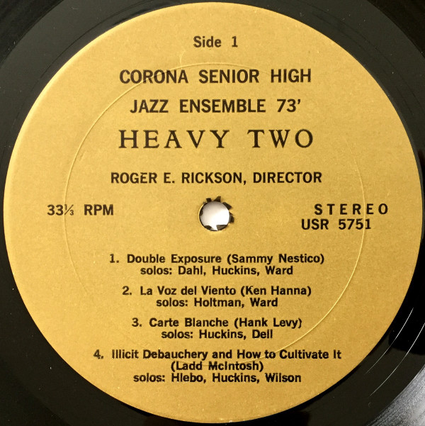 Album herunterladen Corona Senior High Jazz Ensemble 73' - Heavy Two