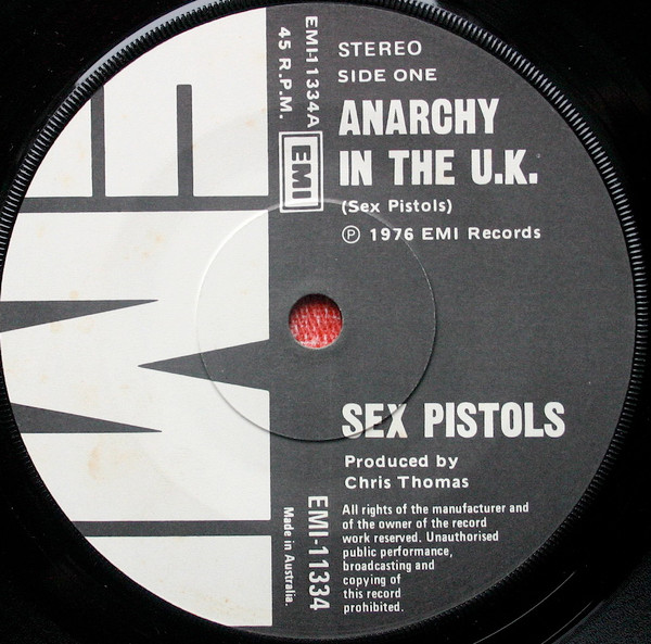 Sex Pistols – Anarchy In The UK (1977, Vinyl) - Discogs