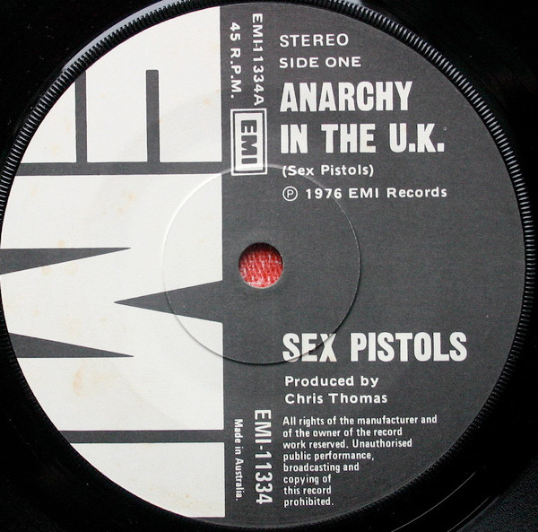 Sex Pistols – Anarchy In The U.K (1977, EA code, Vinyl) - Discogs