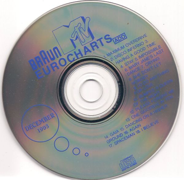 lataa albumi Various - Braun MTV Eurocharts December 1993
