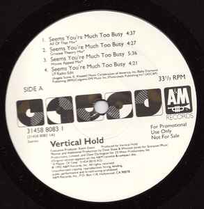 Vertical Hold - Seems You're Much Too Busy album cover