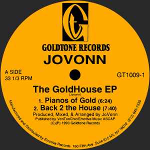 Jovonn - The Goldhouse EP album cover